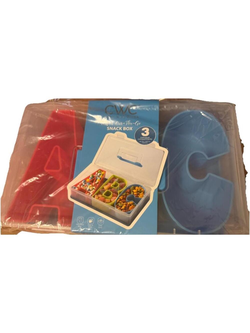 Cook With Color Snack Box ABC Alphabet Divided Tray Kids Lunch NEW